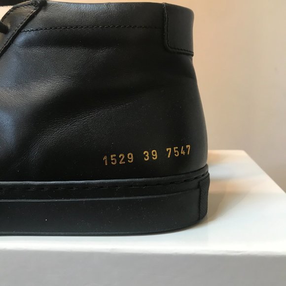 Common Projects -- Achilles Mid -- Original Black - Picture 2 of 7